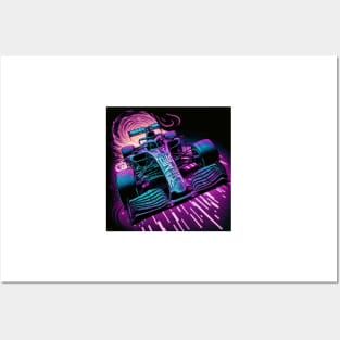 Race Car Neon Posters and Art